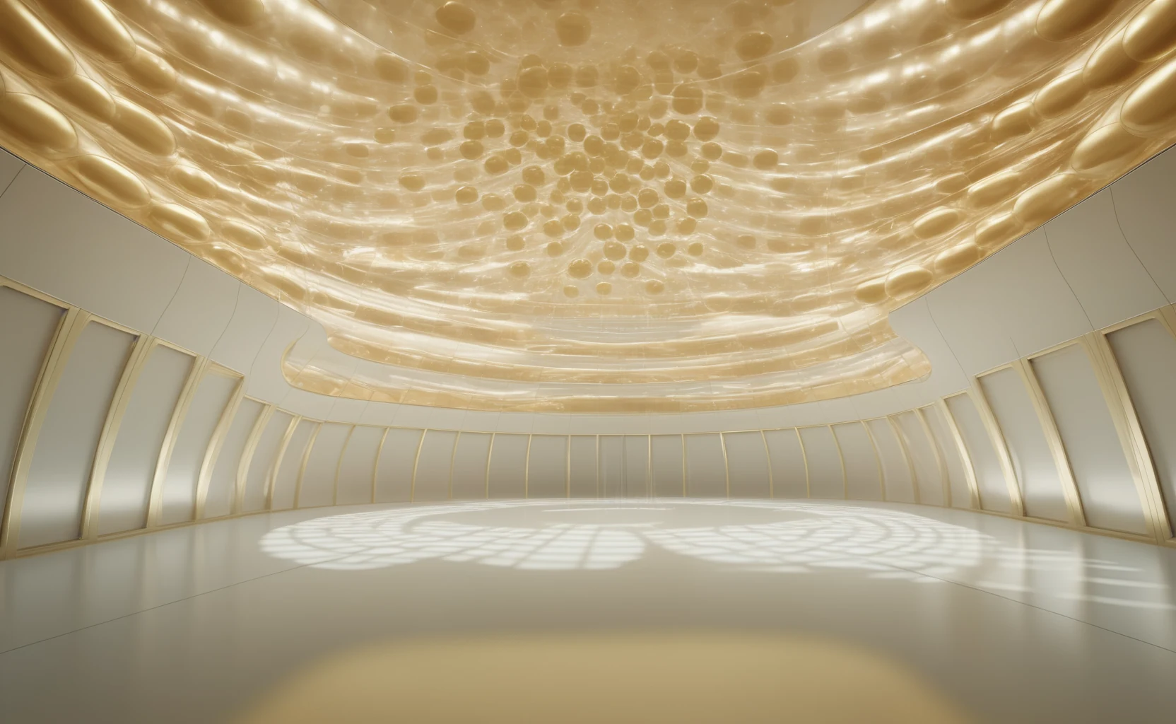 Светлая архитектурная сцена, символизирующая AI-анализ разговоров и звуковых волн