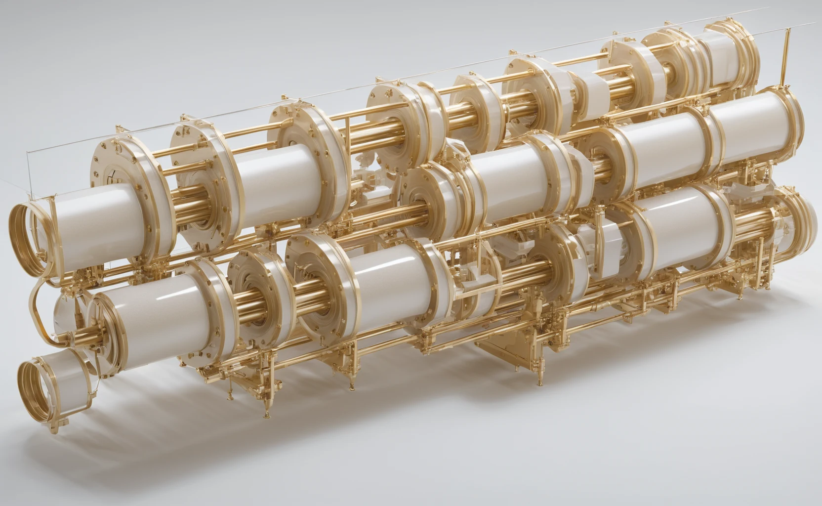 Светлая модульная конструкция, символизирующая управляемую воронку продаж