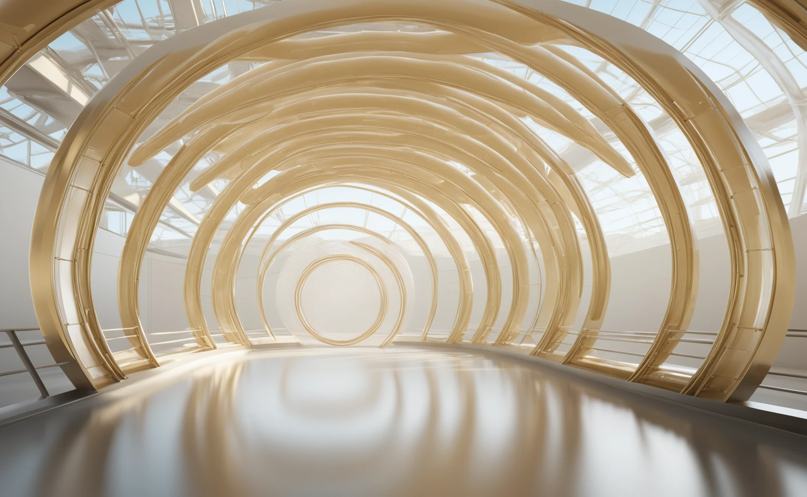 Архитектурная светлая композиция, символизирующая управляемый контур продаж